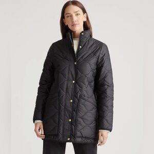 Featherless Quilted Long Puffer Jacket